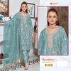 C 1855 Rosemeen By Fepic Organza Embroidery Pakistani Suits Wholesale Market